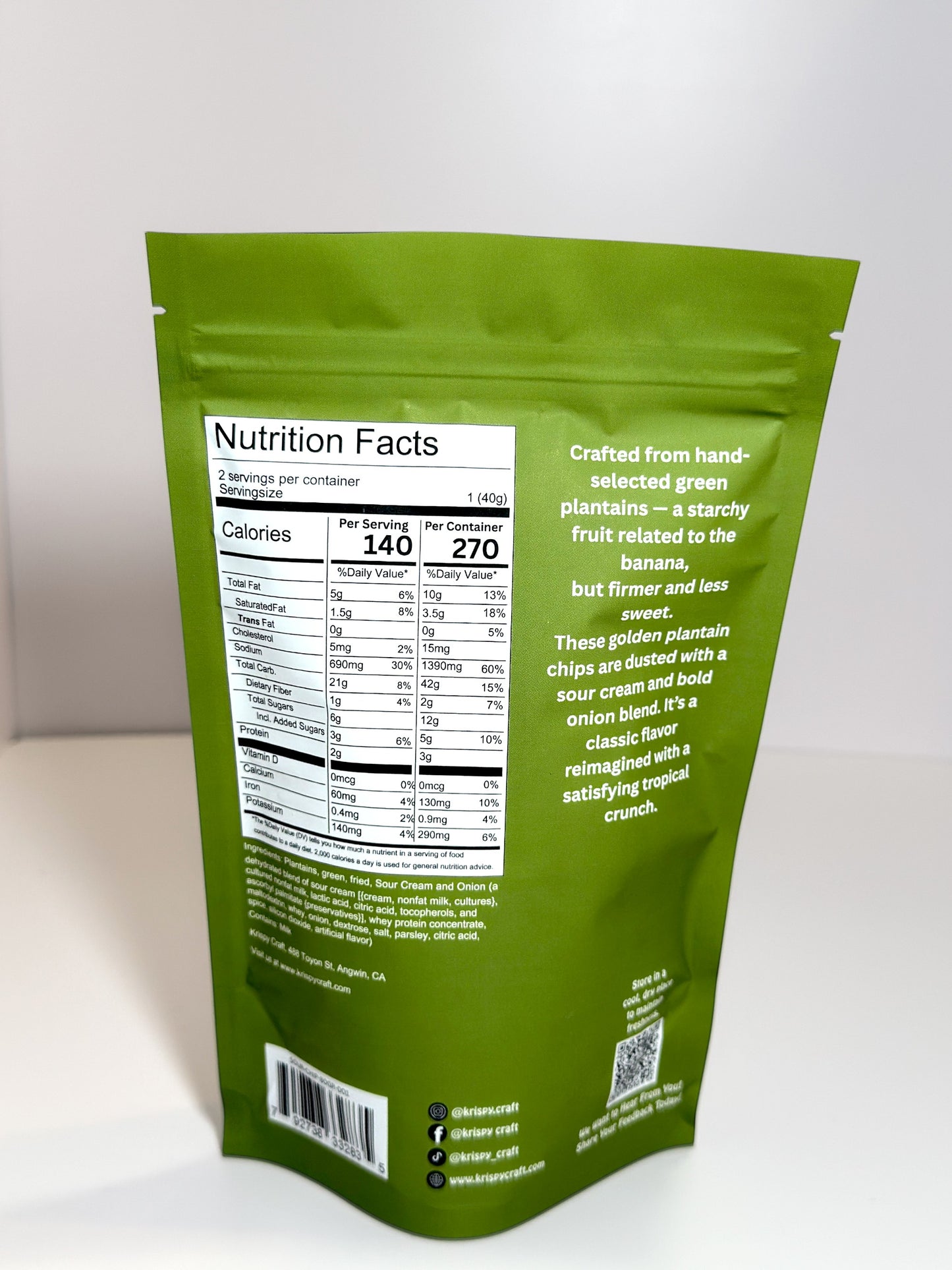 Sour Cream & Onion Banana Chip