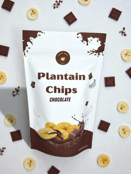 Chocolate Plantain Banana Chips
