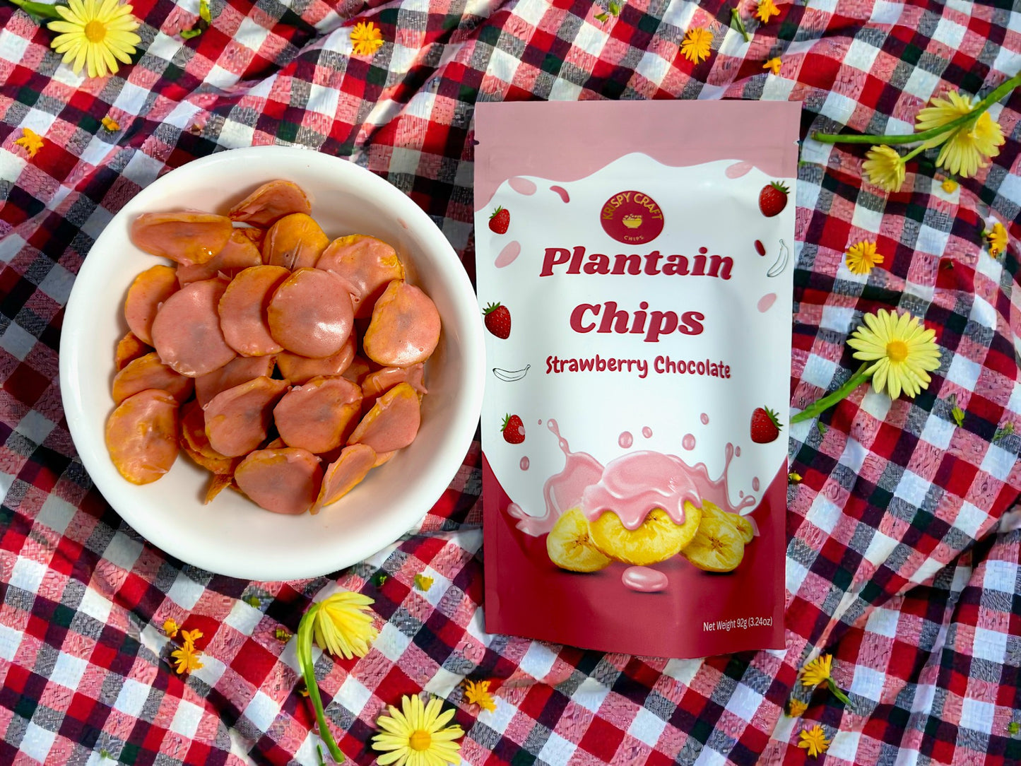 Strawberry Plantain Banana Chips